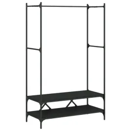 wieszak-na-ubrania-z-polkami-drewnopochodny-i-metal-czarny-100x45x162