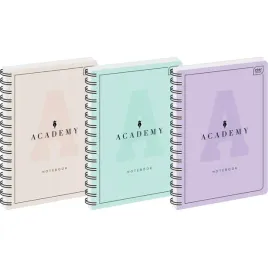 kolozeszyt-a5-100k-kratka-90g-academy-pastel