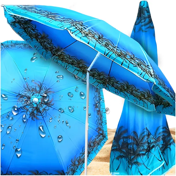 PARASOL OGRODOWY DUŻY PLAŻOWY BALKONOWY SKŁADANY ŁAMANY 180CM XXL MOCNY