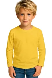 bluzka-koszulka-dziecieca-t-shirt-z-dlugim-rekawem-zolta-146-152