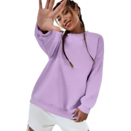 bluza-damska-oversize-bawelniana-sukienka-luzna-lawendowa-bez-kaptura-s