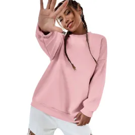 bluza-damska-oversize-bawelniana-sukienka-luzna-rozowa-bez-kaptura-xl