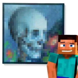 obraz-z-gry-minecraft-mc-prezent-dla-dziecka-gracza-fana-or-skull-and-roses