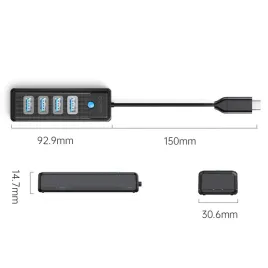 hub-usb-c-orico-pwc2u-c3-015-bk-ep-2x-usb-a-3-1-usb-c-czarny