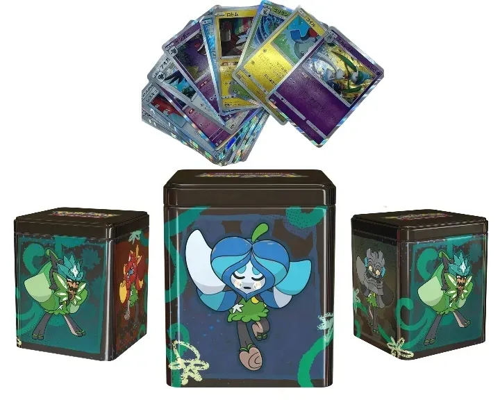 Pokemon TCG – Grass Holo Pack – Puszka +10 Kart Holo+V-Star ŚMIETANAARTGANG