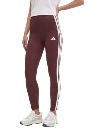 legginsy-getry-adidas-essentials-jc5575-bawelniane-bordowe-xs