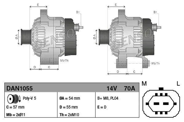 alternator-dan1055-den