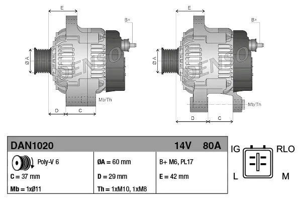 alternator-dan1020-den