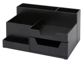 organizer-na-biurko-przybornik-szuflada-na-karteczki-dlugopisy-czarny