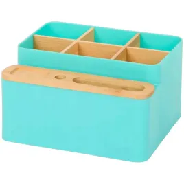 organizer-na-biurko-bambusowy-z-przegrodkami-18x16x10-cm-eko-mietowy