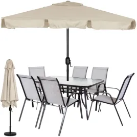 stol-ogrodowy-szklany-z-parasolem-300-cm-podstawa-6-krzesel-szare-metal