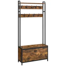 songmics-wieszak-na-ubrania-z-lawka-i-szafka-na-buty-brazowo-czarny-85cm