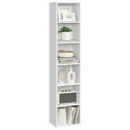 songmics-regal-na-ksiazki-6-polek-bialy-24x30x161cm