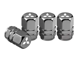 nowoczesne-trwale-nakretki-na-wentyle-do-mitsubishi-z-logo-szare-solidne