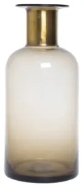 wazon-szary-ze-zlota-szyjka-duzy-28cm