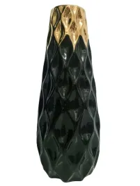 wazon-czarno-zloty-geometryczny-h-30cm