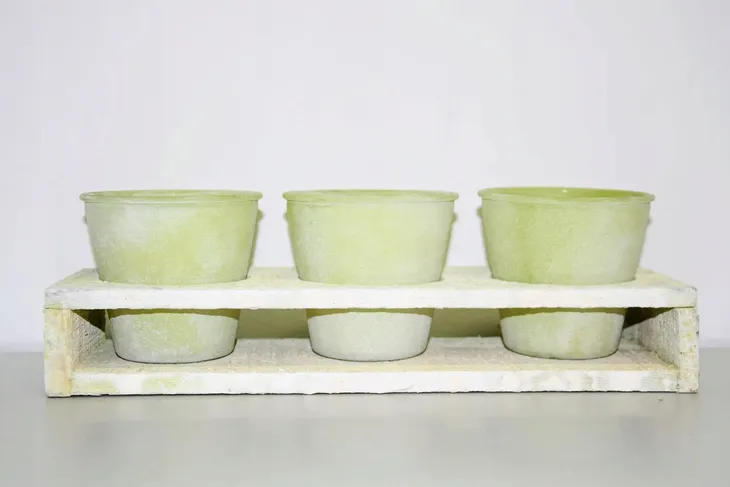 wazon-potrojny-10x31cm-kolor-odcienie-zieleni