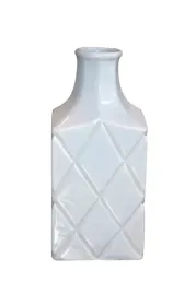 wazon-butelka-kwadrat-bialy-28-cm