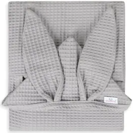 reczniczek-z-kapturkiem-wafel-bunny-70x140-cm-ciemny-szary-baby-matex