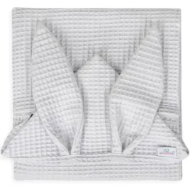 reczniczek-z-kapturkiem-wafel-bunny-70x140-cm-jasny-szary-baby-matex