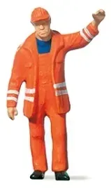 preiser-28009-kolejarz-manewrowy-h0-1-87-figurka-kolejowa