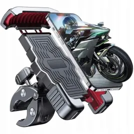 uchwyt-na-telefon-rowerowy-motocyklowy-czarno-czerwony-stabilny-wytrzymaly