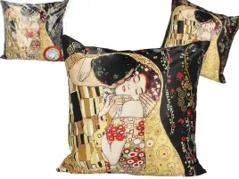 poduszka-z-wypelnieniem-suwak-g-klimt-pocalunek-czarne-tlo-carmani