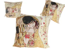 poduszka-z-wypelnieniem-suwak-g-klimt-pocalunek-kremowe-tlo-carmani