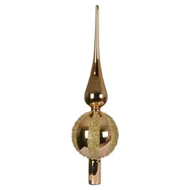 elegancki-szpic-choinkowy-szklany-8x31-cm-jasnobrazowy-polysk