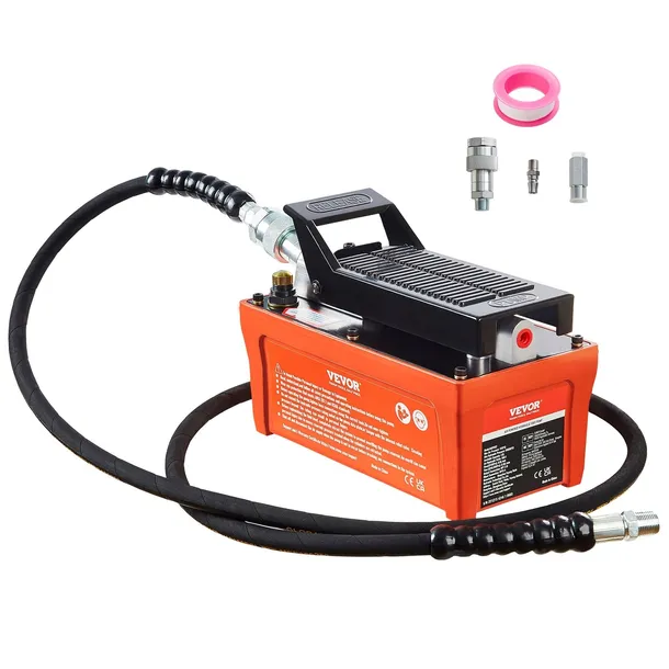 Pneumatyczna POMPA HYDRAULICZNA BAR 1.6 l 700 bar 0.8 l/min Nożna Wąż 2 m