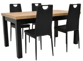 stol-rozkladany-90x160-210cm-i-4-krzesla-ik-08-ekoskora-czarna