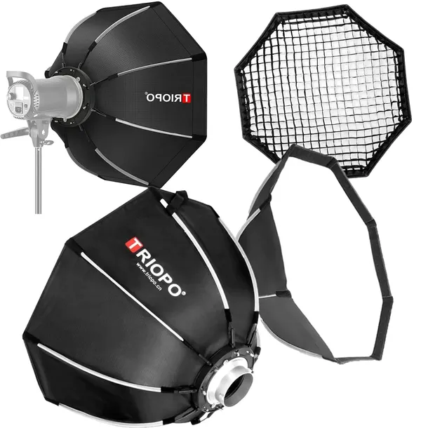 Softbox 90cm Octagon Bowens Grid Studio Outdoor Flash Dyfuzor do Fotografii
