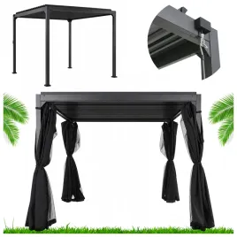 pergola-ogrodowa-3x3m-antracyt-z-zaslonami-otwierany-dach-panelowy-taras