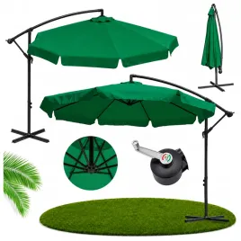 duzy-parasol-ogrodowy-300-cm-zielony-na-wysiegniku-korbka-uv-50-na-taras