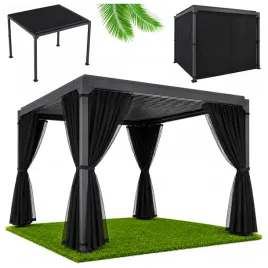 pergola-ogrodowa-3x3m-z-zaslonami-pawilon-tarasowy-regulowany-dach-antracyt