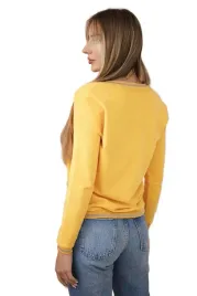 bluza-damska-z-napisem-z-cekinami-musztardowa