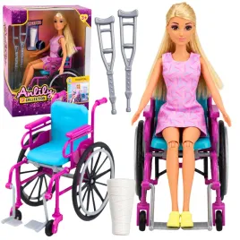 lalka-anlily-na-wozku-inwalidzkim-akcesoria-szpital-rehabilitacja-kule-gips