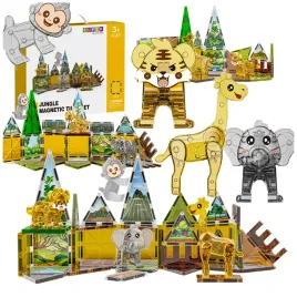 klocki-magnetyczne-42-elementy-zestaw-klockow-magnetycznych-safari-dzieci