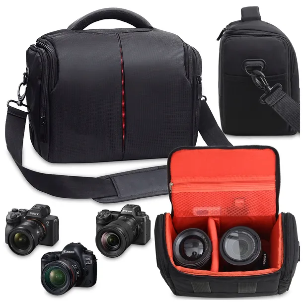 TORBA FOTOGRAFICZNA NA APARAT LUSTRZANKĘ Canon Nikon Sony Pentax Olympus XL