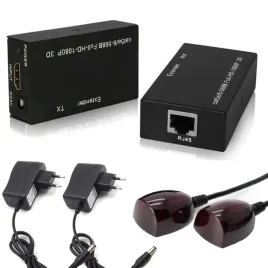 przedluzacz-extender-hdmi-sygnal-pilota-ir-60m-rj45