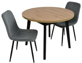 stol-okragly-100x100-130cm-artisan-2x-krzeslo-tapicerowane-welur-szary