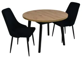 stol-okragly-100x100-130cm-artisan-2x-krzeslo-tapicerowane-welur-czarny