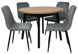 stol-okragly-100x100-130cm-artisan-4x-krzeslo-tapicerowane-welur-szary