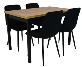 stol-rozkladany-70x120-160cm-4-krzesla-tapicerowane-welur-czarny