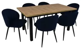 stol-rozkladany-90x160-200cm-6-krzesel-tapicerowanych-welur-granatowy