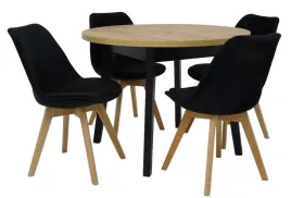 stol-okragly-100x100-130cm-wotan-4-krzesla-skandynawskie-welur-czarny