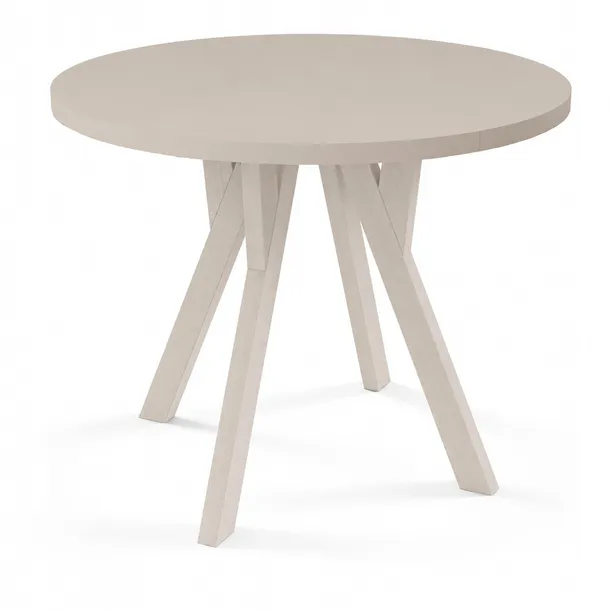 Stół okrągły rozkładany ORIO LOFT 80/160 cm kaszmir premium