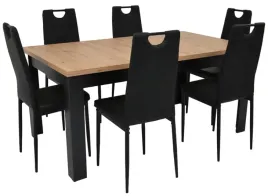 stol-rozkladany-90x160-200-dab-artisan-i-6-krzesel-ik-08-czarna-ekoskora
