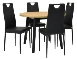 stol-okragly-nierozkladany-krzesla-ekoskora-czarna-100x100cm-salon-jadalnia