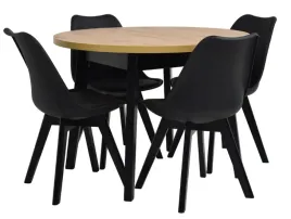 stol-okragly-100x100-130cm-4-krzesla-skandynawskie